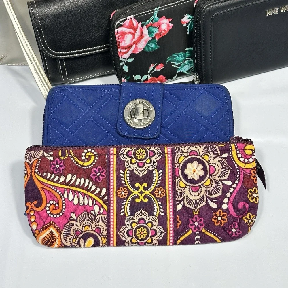 Wallet Lot Of 10 Bulk Reseller Vera Bradley, Lancôme Relic Nine West Coin - Picture 7 of 8